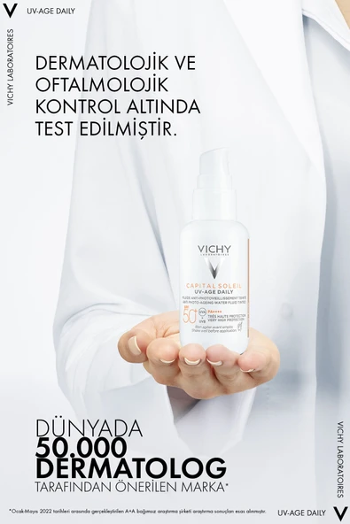Vichy Capital Soleil Uv Age Daily Foto Yaşlanma Karşıtı Renkli Spf50+ Güneş Koruyucu Krem ürün görseli 1