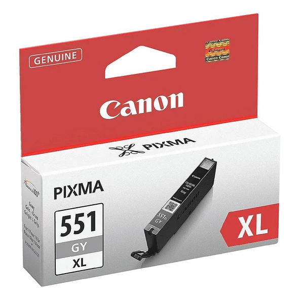 Canon CLI-551XL GY Gray Gri Yüksek Kapasiteli Mürekkep Kartuş IP7250 MX925 ürün görseli 1