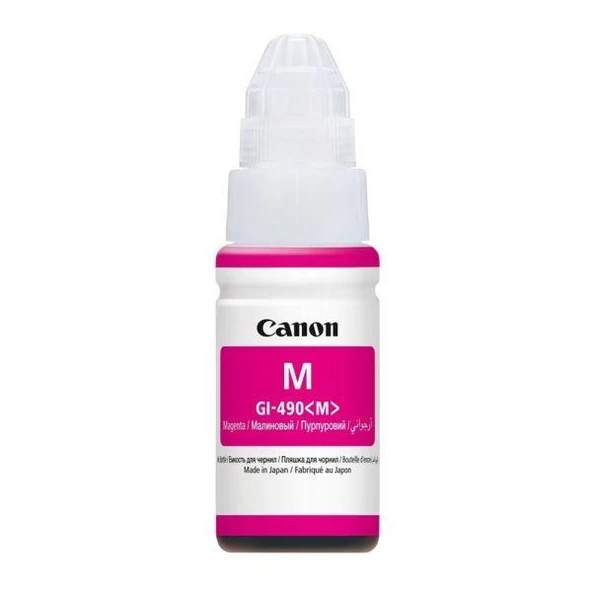 Canon GI-490M Magenta Kırmızı Şişe Mürekkep G1411-2411-3411-4411 ürün görseli 1
