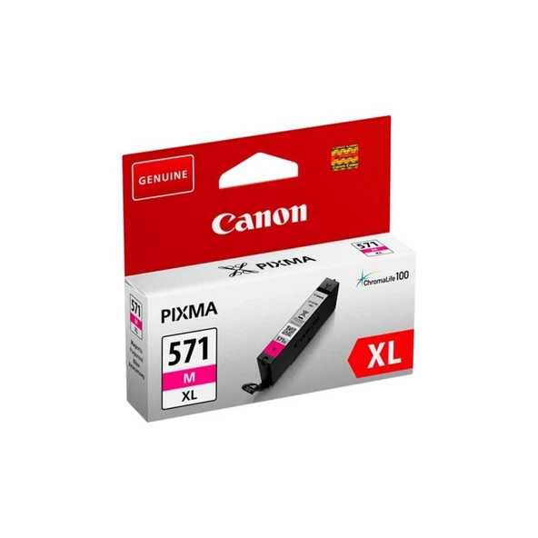 Canon CLI-571XL M Magenta Kırmızı Yüksek Kapasiteli Mürekkep Kartuş TS5050-9050 ürün görseli 1