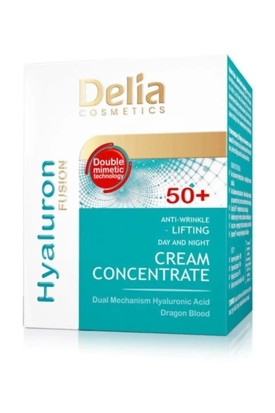 Delia Kırışıklık Karşıtı 50ml Gece ve Gündüz Kremi 50+ Hyaluron ürün görseli 1