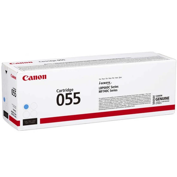 Canon CRG-055C Cyan Mavi 2.100 Sayfa Toner MF742 ürün görseli 1