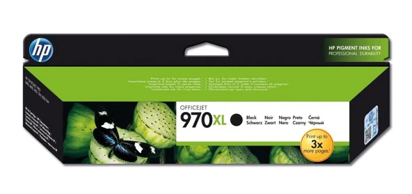 HP 970XL Black Siyah 9.200 Sayfa Kartuş CN625A ürün görseli 1