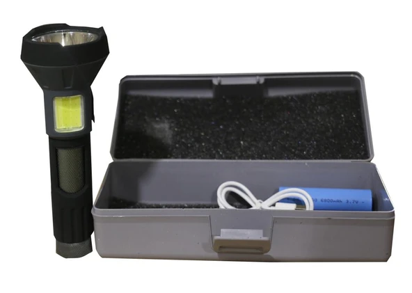 Polıce PS-356  Enerji Göstergeli, Yan Aydınlatma ve Powerbank Özellikli Şarjlı El Feneri ürün görseli 1