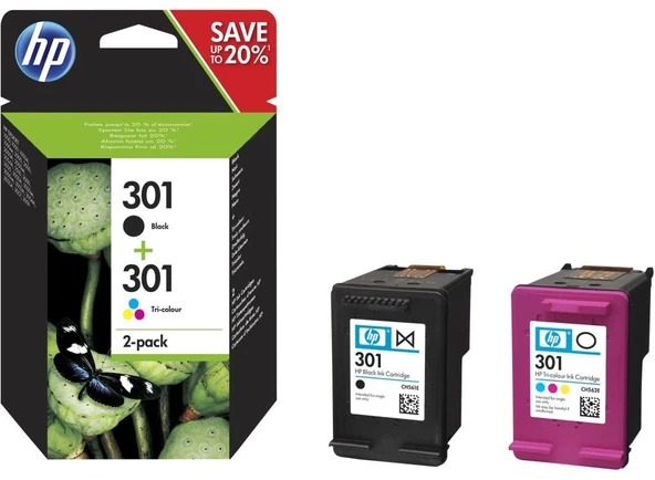 HP 301 Black-Color Siyah-Renkli Multi Paket N9J72AE ürün görseli 1