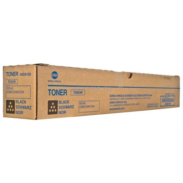 Konica Minolta TN-324K Black Siyah  Orjinal Fotokopi Toneri Bizhup C258-308-368 28.000 Sayfa ürün görseli 1