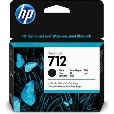 HP 712 Black Siyah 80ML Plotter Kartuşu 3ED71A ürün görseli 1