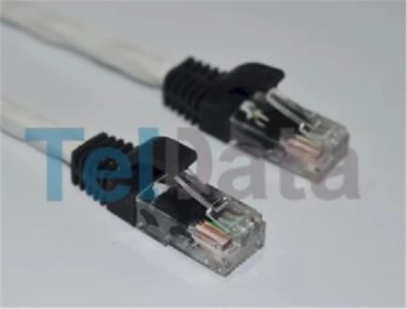 Teldata TLD-200B Cat6 2MT Beyaz Utp Patch Kablo ürün görseli 1