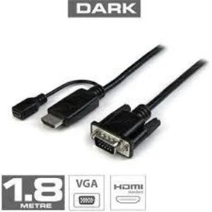 Dark DK HD AHDMIXVGAL180 1.8m HDMI - VGA Güç Destekli Kablo ürün görseli 1