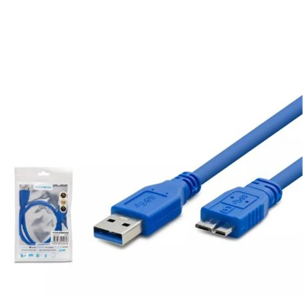 Hadron Hdx7517 Usb3.0 To Note4 Harddisk Kablosu 1.5M Mavi ürün görseli 1