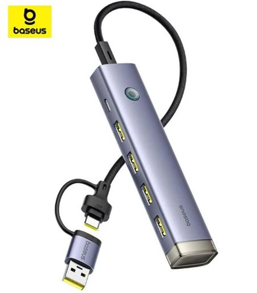 Baseus UltraJoy 6-Port HUB-Uzay Grisi (B00052802811-02) ürün görseli 1