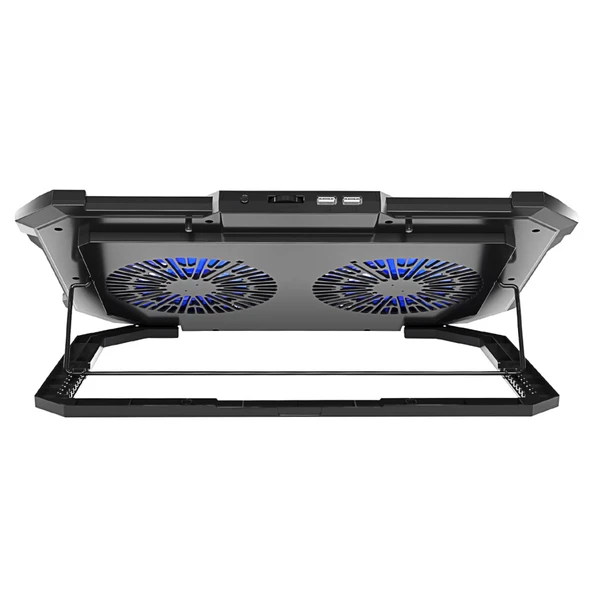 Rampage Sirius S46 RGB Işıklı 2 Fanlı Yükseklik Ayarlı 17" 2 USB Port Notebook Soğutucu ürün görseli 1