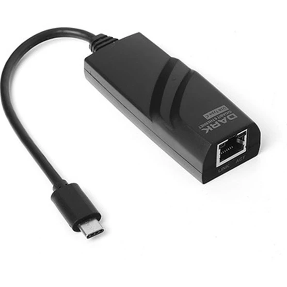 Dark DK-AC-U31XGLAN USB3.1 Type-C - 10-100-1000 Gigabit LAN Ethernet Ağ Dönüştürücü ürün görseli 1