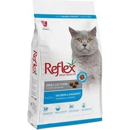 Reflex Somonlu ve Hamsili Yetişkin Kedi Maması 15kg ürün görseli 1