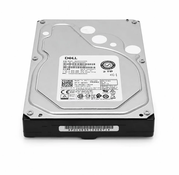 DELL EnterPrise 2TB 7.2K 12G NL SAS 3.5" Server Sunucu Harddisk MG04SCA20EN 0GDM8H ürün görseli 1