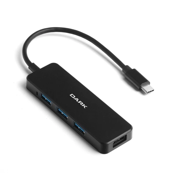 Dark USB31X41A Connect Master X5 USB3.1 Type-C to 4 Port USB-A 3.0 & 1X Type-C Charge ürün görseli 1