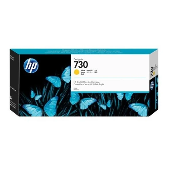 HP 730 Yellow Sarı 300 Ml Plotter Kartuşu P2V70A ürün görseli 1