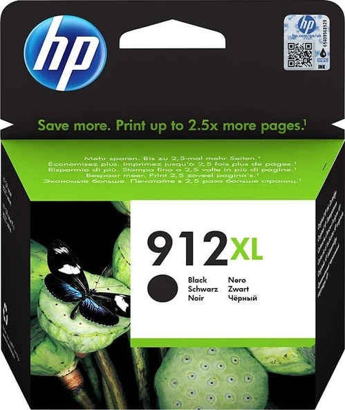 Hp 912XL Mürekkep Kartuşu 3YL81A Siyah ürün görseli 1