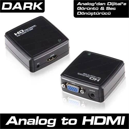 Dark DK-HD-AVGAXHDMI VGA to HDMI Aktif Dönüştürücü ürün görseli 1