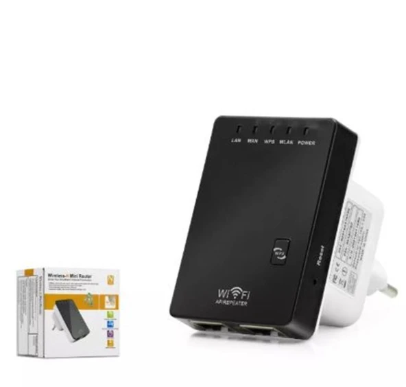 Hadron Hd9101 Wifi Repeater+ Router+Ap 300Mbps Siyah ürün görseli 1