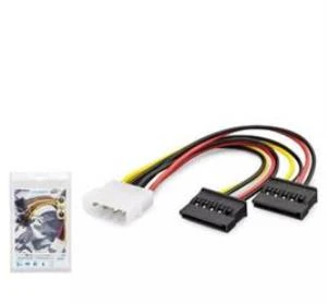 Hadron Hdx5525 Sata Power Kablo Poşetli 2In1 16Cm Siyah ürün görseli 1