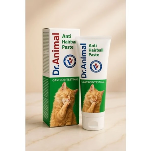 Dr. Animal Anti-Hairball Gastrointestinal 75 gr  Hassas Kediler İçin Tüy Yumağı Önleyici ve Sindirim Onarıcı Macun ürün görseli 1