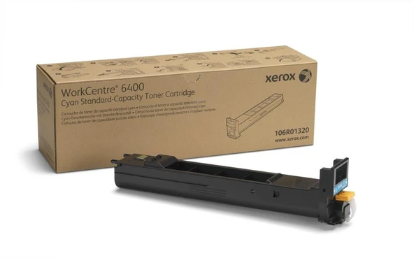 Xerox 106R01320 WorkCentre 6400 Standart Kapasite Cyan Mavi Toner 8.000 Sayfa ürün görseli 1