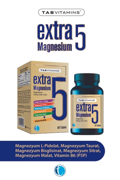 Tabvitamins Extra5 Magnesium 60 Kapsül ürün görseli 1