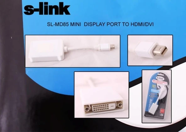 S-link SL-MD85 Mini Display Erkek To Dvı 24+5 Çevirici ürün görseli 1