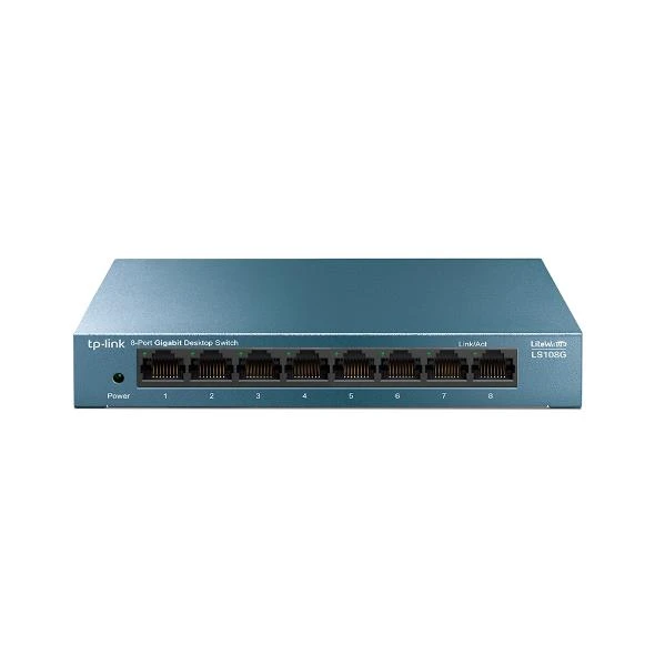 Tp-Link LS108G 8 Port 10-100-1000 Mbps Switch Metal Kasa ürün görseli 1