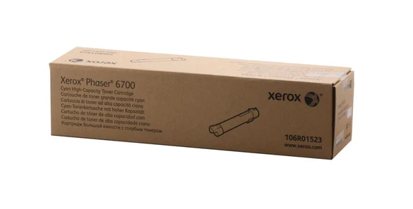 Xerox 106R01523 Phaser 6700 Yüksek Kapasite Cyan Mavi Toner 12.000 Sayfa ürün görseli 1