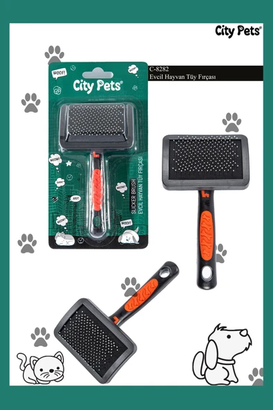 City Pets Evcil Hayvan Tüy Fırçası C-8282 ürün görseli 1