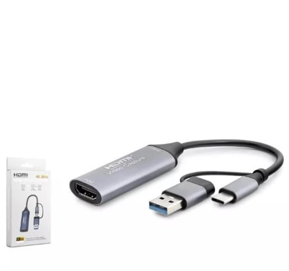 ENKADO EKD-TP46 TYPE-C+USB 3,0 TO HDMI VİDEO CAPTURE ürün görseli 1