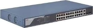 Hikvision DS-3E1326P-EI 24 Port 10-100-1000 Mbps Gigabit Switch 370W ürün görseli 1