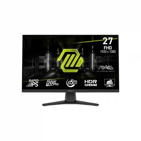 Msi 27" MAG 272F 1920x1080 FHD 200Hz 0.5ms HDMI DP FreeSync Premium IPS Gaming Monitör ürün görseli 1