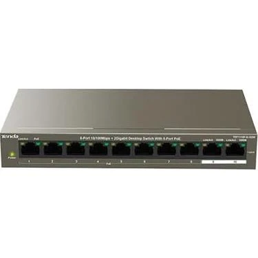 Tenda TEF1110P-8-63W 10 Port 8 Port Poe+ 10-100 + 2 Port 10-100 Switch ürün görseli 1