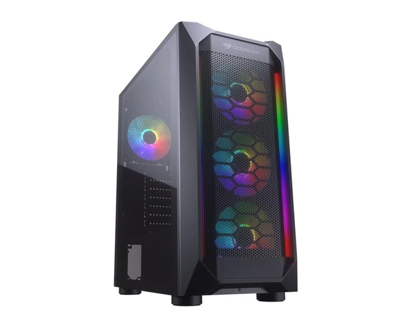 Cougar MX410 Mesh-G RGB Kasa (Cougar XTC650 650W 80+ Power Supply) ürün görseli 1