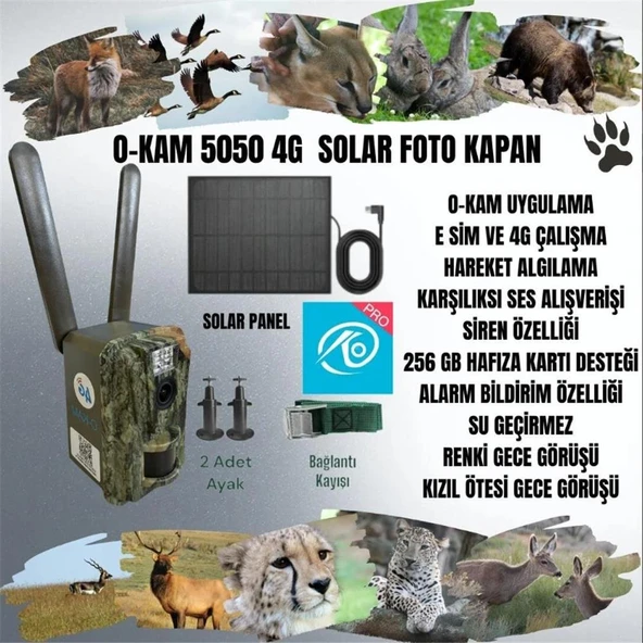 OKam O-Kam 5050 4G Solar Fotokapan ürün görseli 1