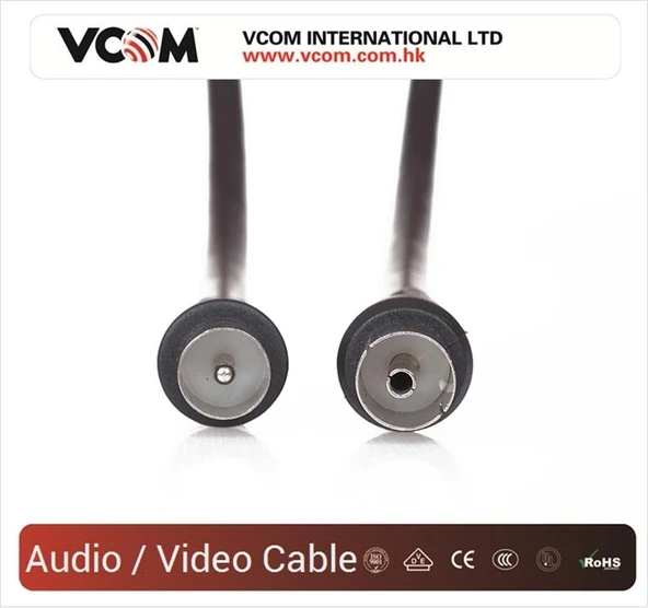 Vcom CV602-B 5mt Analog Siyah Tv Uzatma ürün görseli 1