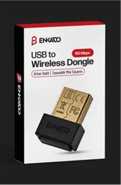 ENKADO EKD-UW90 USB TO 150 MBS WIRELESS DONGLE ürün görseli 1