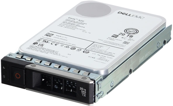 DELL Technologies Exos X24 20TB 7.2K 12G 512e NL SAS 3.5" Server Sunucu Harddisk ST20000NM007H 3KV233-150 0R5KP7 ürün görseli 1