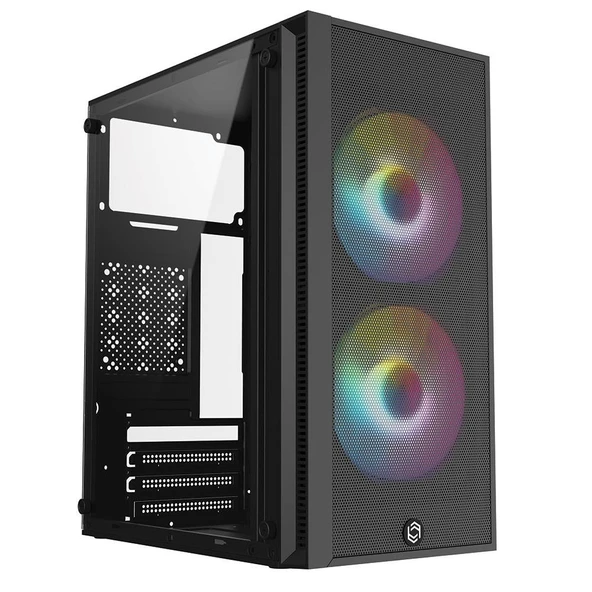 Frisby FC-8970G Mini Tower Gaming Kasa (300W) 2 x 120mm Rainbow Fan ürün görseli 1