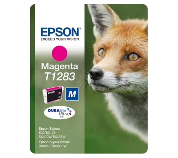 Epson BX305 SX125-425 Magenta Kırmızı Mürekkep Kartuş T12834022 ürün görseli 1