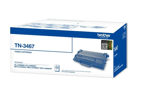 Brother TN-3467 12.000 Sayfa Black Siyah Toner HL-5000-5200-6200-6400 MFC-5700-5755 ürün görseli 1
