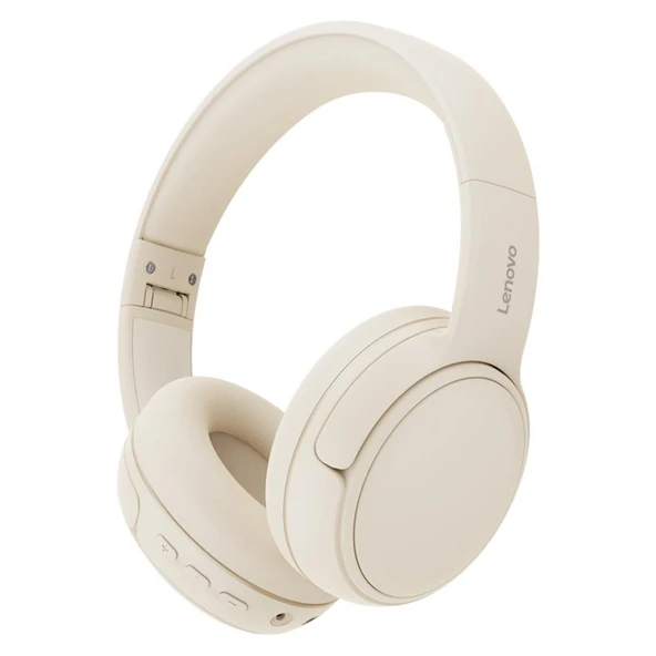 Lenovo EB320 Krem (Moon Rock White) Kulak Üstü Bluetooth Kulaklık ürün görseli 1