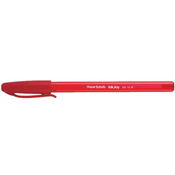 Paper Mate Tükenmez Kalem İnkjoy 100 1.0 MM Kırmızı S0957140 ürün görseli 1