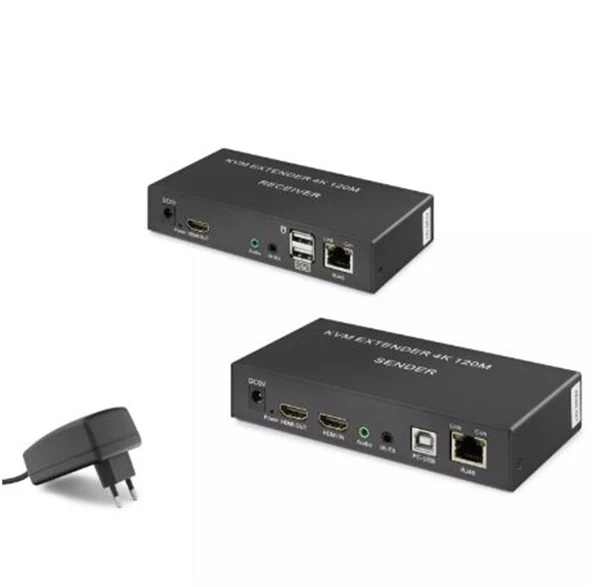 Hadron Hdx1306 120M  Hdmi Kvm 1080p Full HD Extender Siyah ürün görseli 1