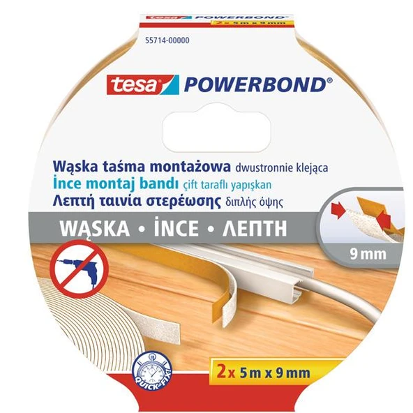 Tesa Montaj Bandı Köpük Powerbond Slim 5x18 55714-00000-03 ürün görseli 1