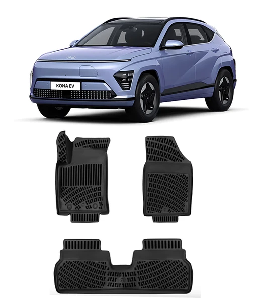 Hyundai Kona ELEKTRİKLİ 2024 Sonrası BTM 3D Havuzlu Paspas ürün görseli 1