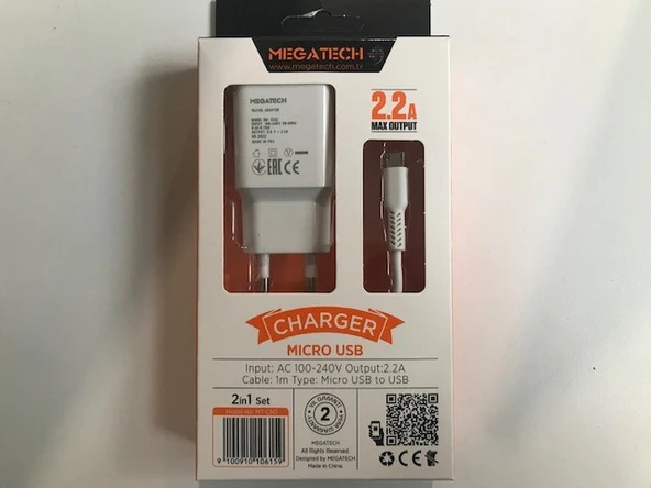 Megatech Eco 2100 Micro Şarj Aleti (CC01) ürün görseli 1